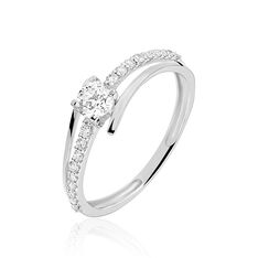 Bague Or Blanc Oxyde