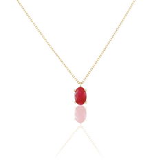 Collier Or Jaune Et Rubis 42cm - Colliers Femme | Marc Orian