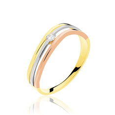 Bague Or Tricolore 3 Rangs