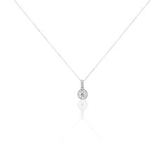 Collier Albane Or Blanc Et Diamant
