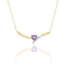 Collier Or Et Amethyste - Colliers Femme | Marc Orian