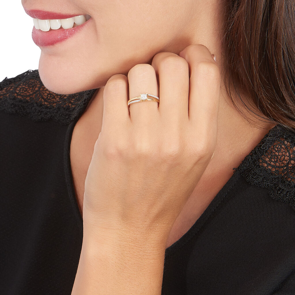 Bague Or Jaune Josane Multipierres Diamants B3dfjdw3afn Marc