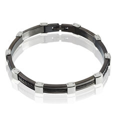 Bracelet Acier Alterne Carbone Cable