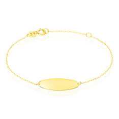 Bracelet Identite Bebe Or Jaune Anouck - Gourmettes Enfant | Marc Orian