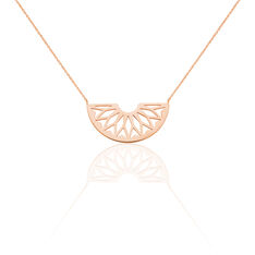 Collier Acier Rose Demi Rosace - Colliers Femme | Marc Orian