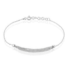 Bracelet Argent Rhodie Christa Multi Rangs