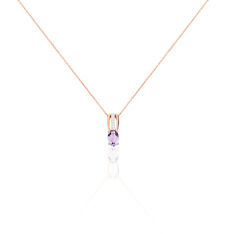 Collier Danila Or Rose Amethyste - Colliers Femme | Marc Orian