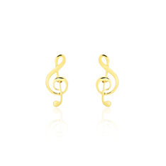 Boucles D'Oreilles Or Jaune Puces