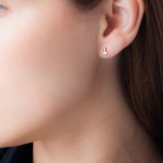 Boucles D'Oreilles Or Et Oxyde