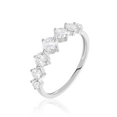 Bague Amareta Or Blanc Oxydes