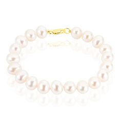 Bracelet Or Perle De Culture
