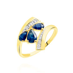 Bague Or Et Saphir Dahlia