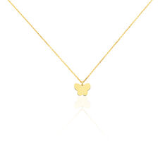 Collier Or Jaune Luminola Papillon