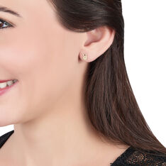 Boucles D'Oreilles Or Jaune Puce