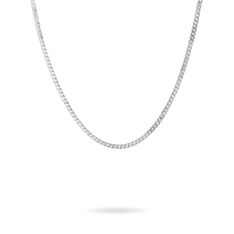 Chaine Argent Rhodie Maille Gourmette - Chaines Homme | Marc Orian