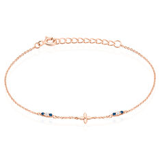 Bracelet Argent Rose Esia Fleur Oxyde