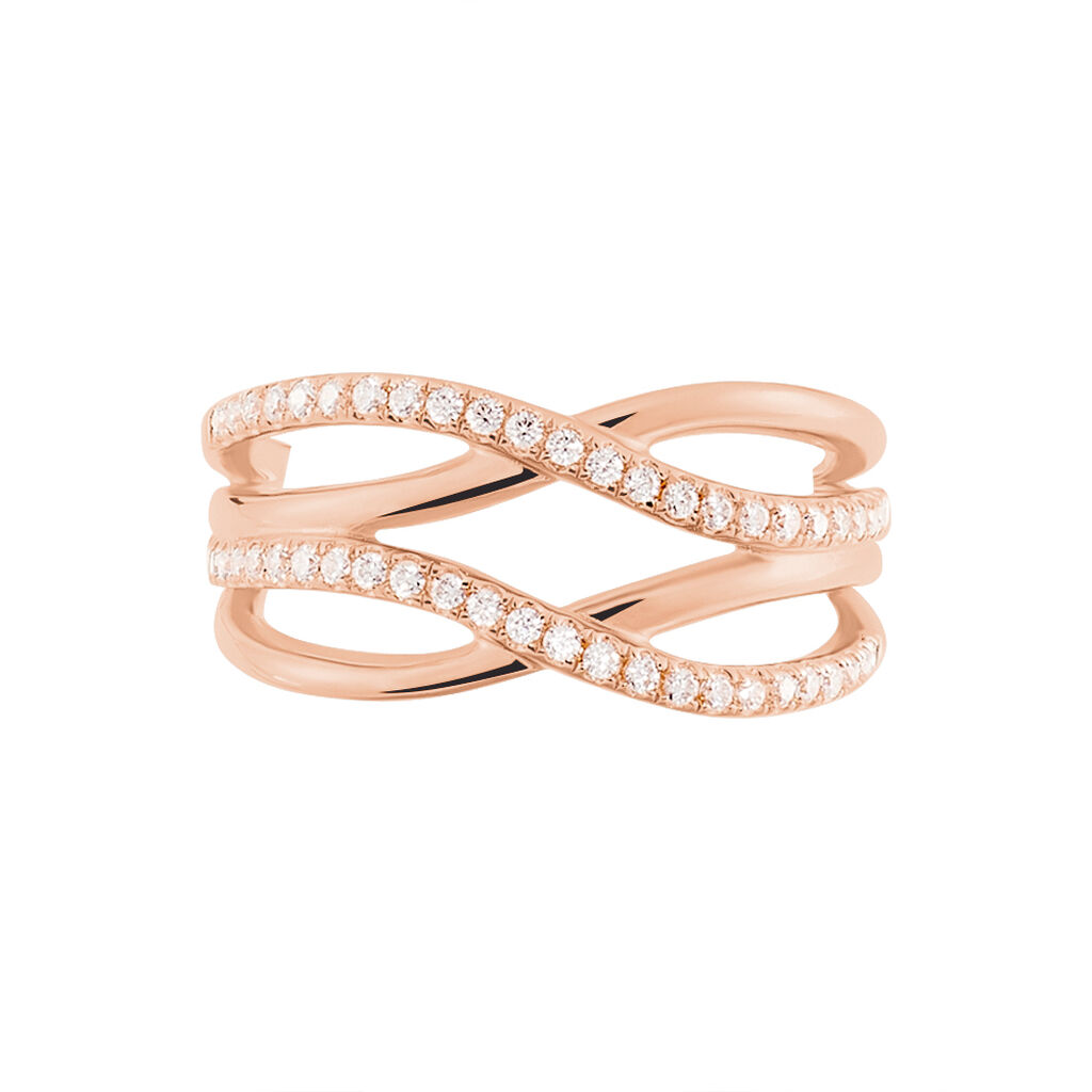 Bague Argent Rose Vague Entrelace Oxyde Fadfrzw346j Marc Orian