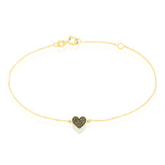 Bracelet Marta Or Jaune Coeur