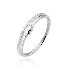 Bague Argent Melanie Double Rangs Oxyde