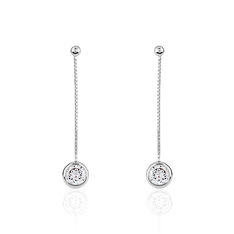 Boucles D'Oreilles Maite Argent Oxyde