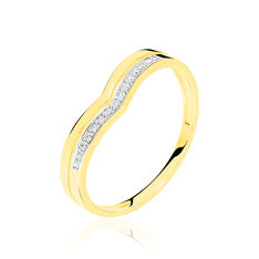 Bague Luna Or Jaune Et Diamants