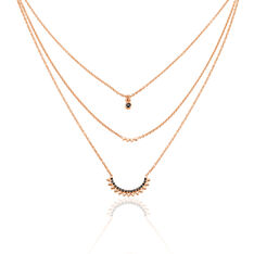 Collier Argent Dore Rose Andreas - Colliers Femme | Marc Orian
