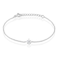 Bracelet Argent Rhodie Plume Oxyde