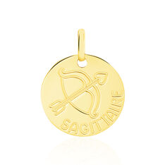 Pendentif Or Jaune Zodiaque Sagittaire