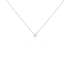 Collier Or Blanc Victoria Et Diamant - Colliers Femme | Marc Orian