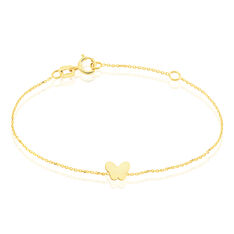 Bracelet Or Jaune Luminola Papillon