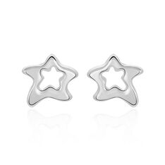 Boucles D'Oreilles Or Blanc