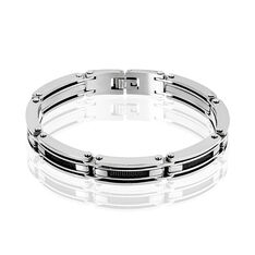 Bracelet Acier Ip Mailles Rectangulaires - Bracelets cha&icirc;nes Homme | Marc Orian