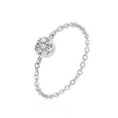 Bague Argent Rhodie Lesiane Pastille Oxyde
