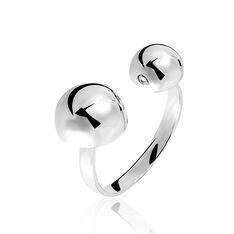 Bague Argent Rhodie Ouverte