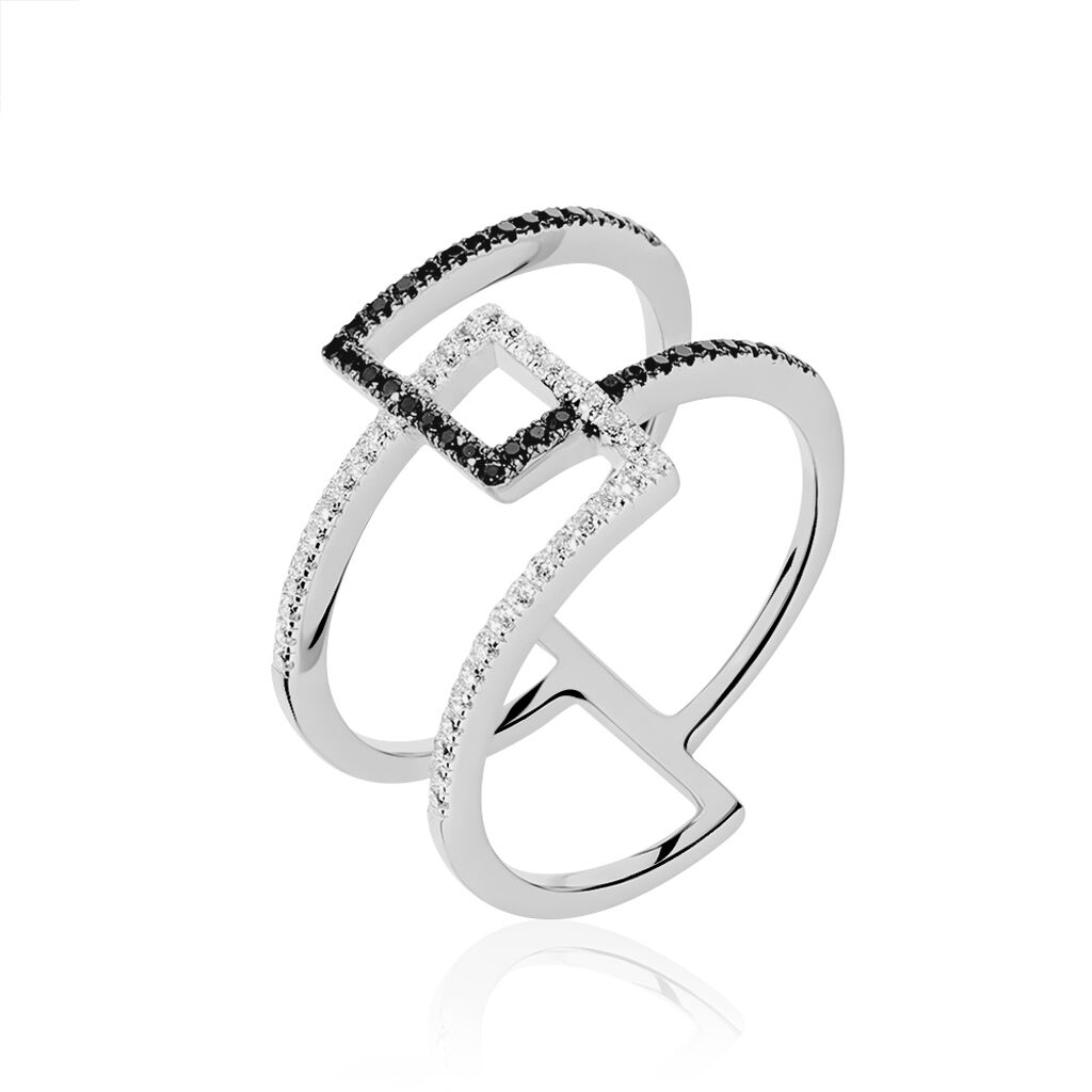 Bague Argent Asymetrique Oxyde Fadfbzd253n Marc Orian
