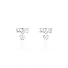 Boucles D'Oreilles Andrea Argent Love