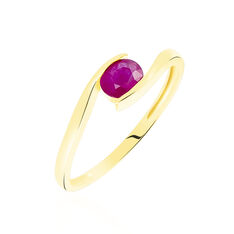Bague Or Jaune Camilia Rubis