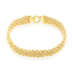 Bracelet Or Jaune Maille Corde