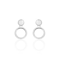 Bijoux D'Oreilles Daniela Argent Cercles