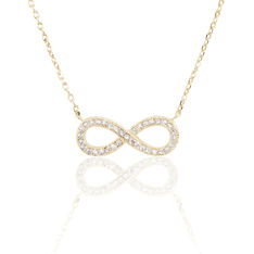 Collier Plaque Or Et Oxyde