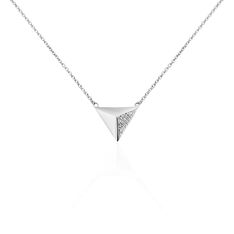 Collier Argent Rhodie Cleona