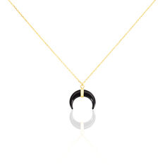 Collier Pierres Brutes Or Jaune