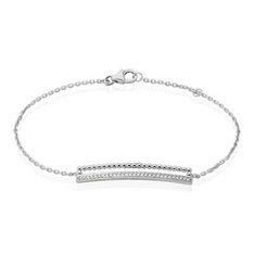 Bracelet Argent Rhodie Nathalie Oxyde
