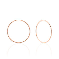 Creoles Or Rose Flexibles 40mm