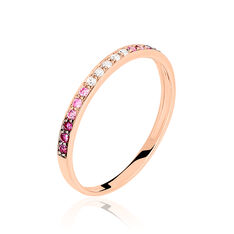 Bague Auregane Or Rose Et Saphirs - Bagues Femme | Marc Orian
