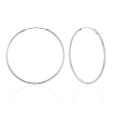 Creoles Argent Diamantee