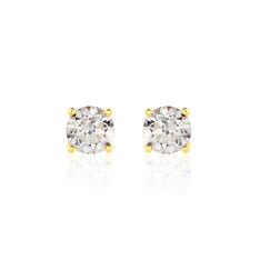 Boucles D'Oreilles Or Jaune Victoria Puce - Clous d'oreilles Femme | Marc Orian