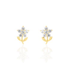 Boucles D'Oreilles Puces Or Jaune