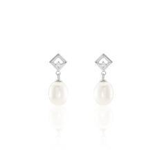 Boucles D'Oreilles Argent Perles De Culture