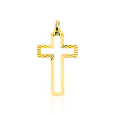 Pendentif Or Jaune Croix Ajoure Emelie